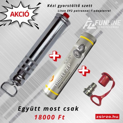 Kézi gyorstöltő szett 400g-os patronos zsírral