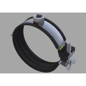 Fixing clamp with rubber and Nut M8 W1+EPMD 26-28mm
