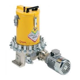   RAASM zsírzó szivattyú 400VAC 4db dugattyúelem  10 literes tartály zsírszint jelzővel 