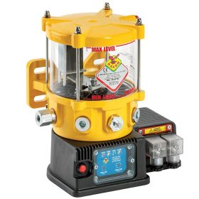   RAASM zsírzó szivattyú 12VDC 1db dugattyúelem  3 literes tartály zsírszint jelzővel (Analóg vezérléssel)